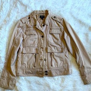 ae Blush pink bomber jacket